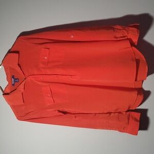 Small Old Navy Long Sleeve Orange Collar Shirt